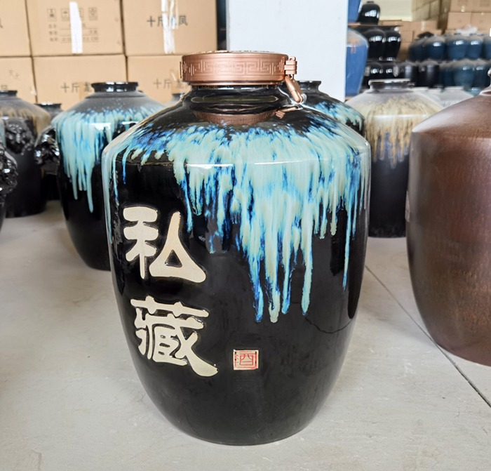 景德镇50斤私藏精制陶瓷酒坛