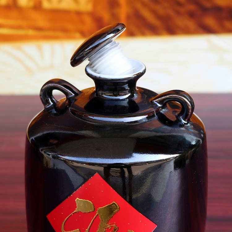 雅道双耳酒字包布3斤酒坛