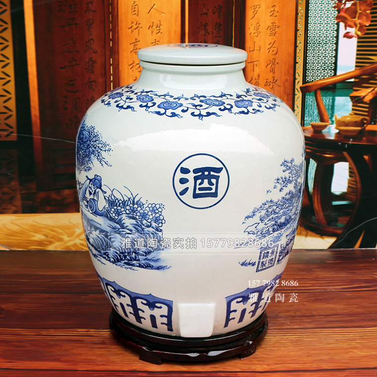 雅道青花陶瓷大酒坛系列
