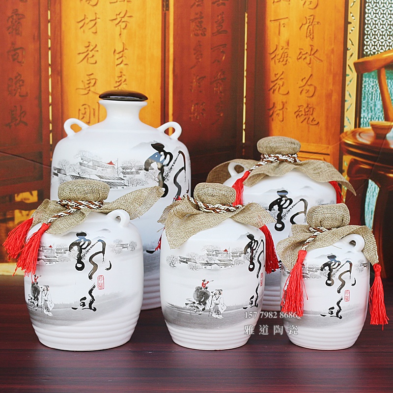 1斤2斤3斤5斤10斤飘香陶瓷小酒坛